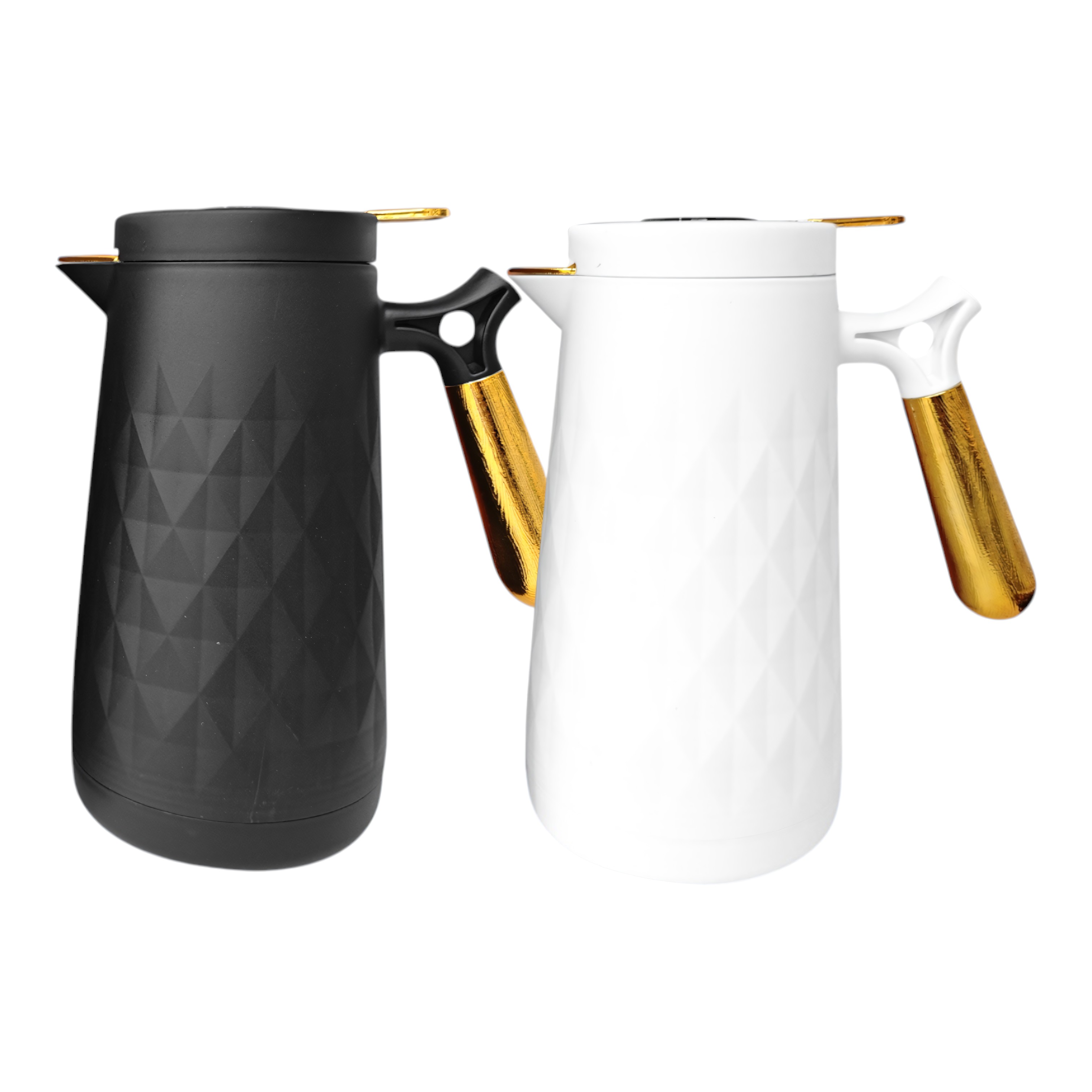 Geometric Faceted Gold‑Handle