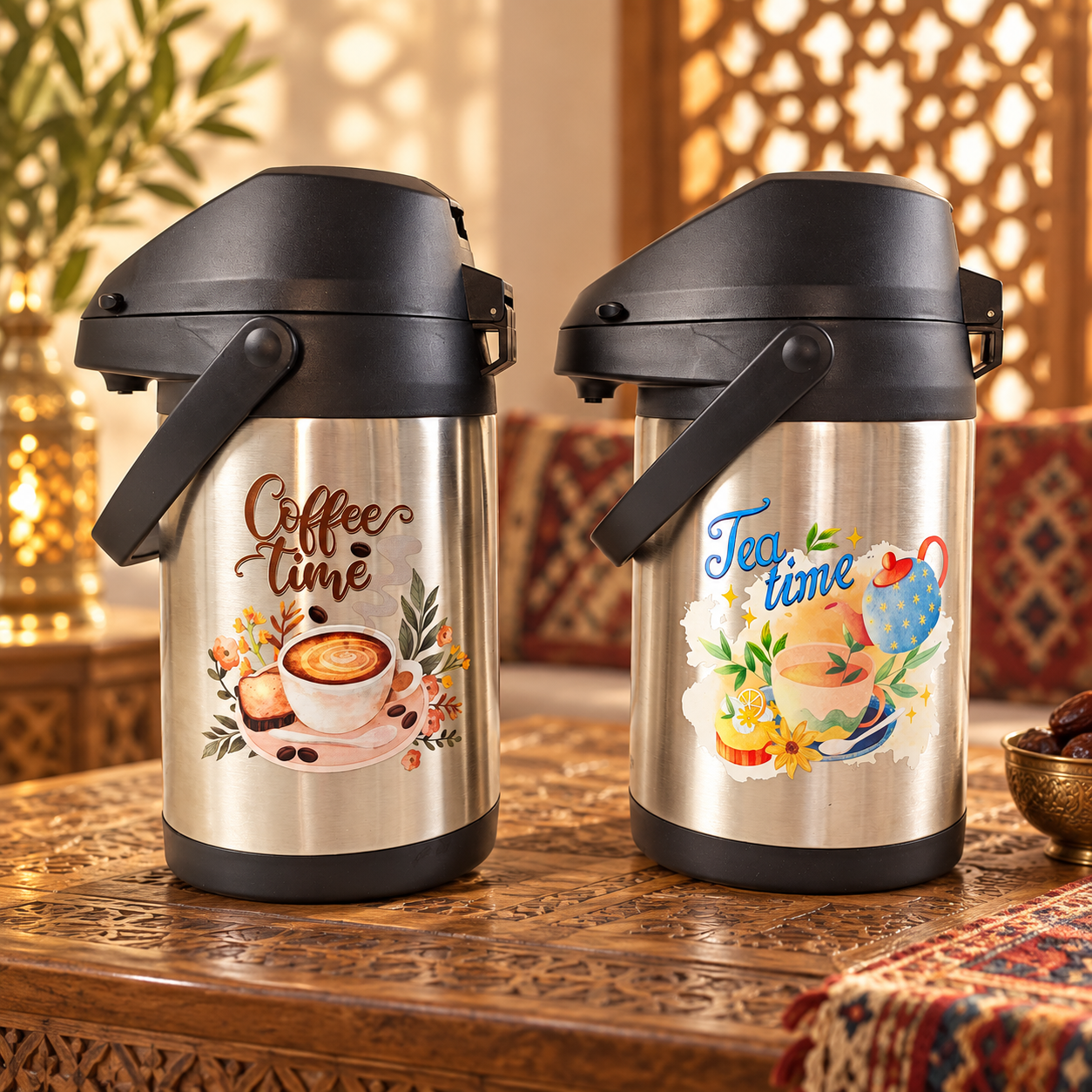 Coffee & Tea Time Printed Air Pressur - alternate view