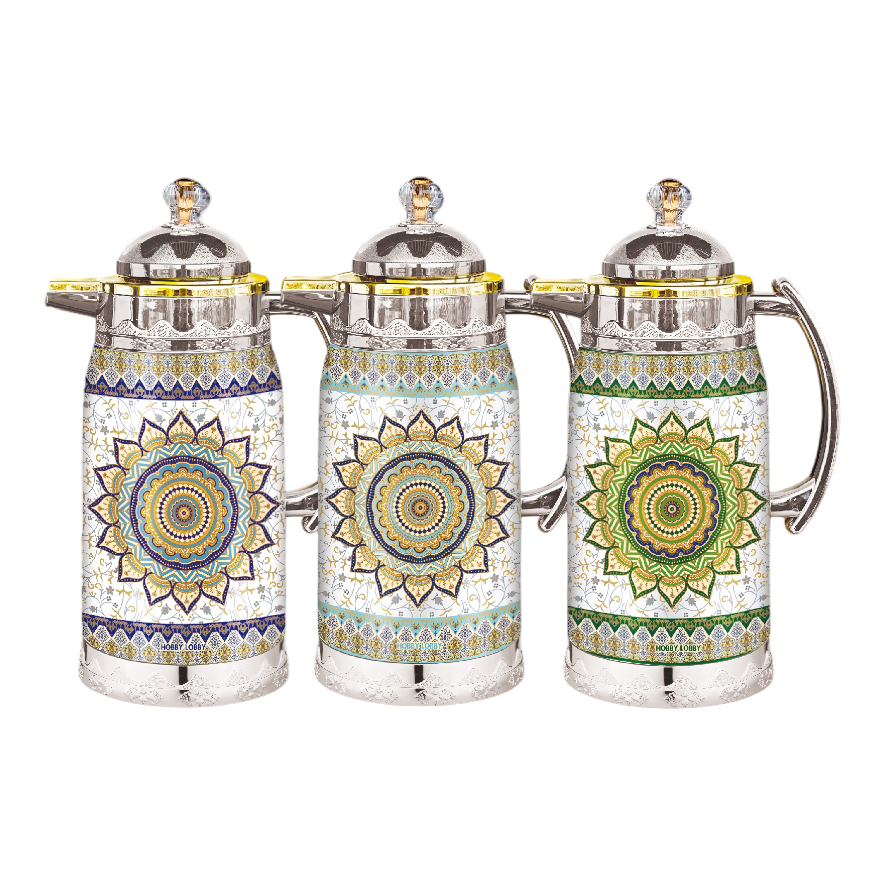 Mandala Sunflower Silver‑Trim