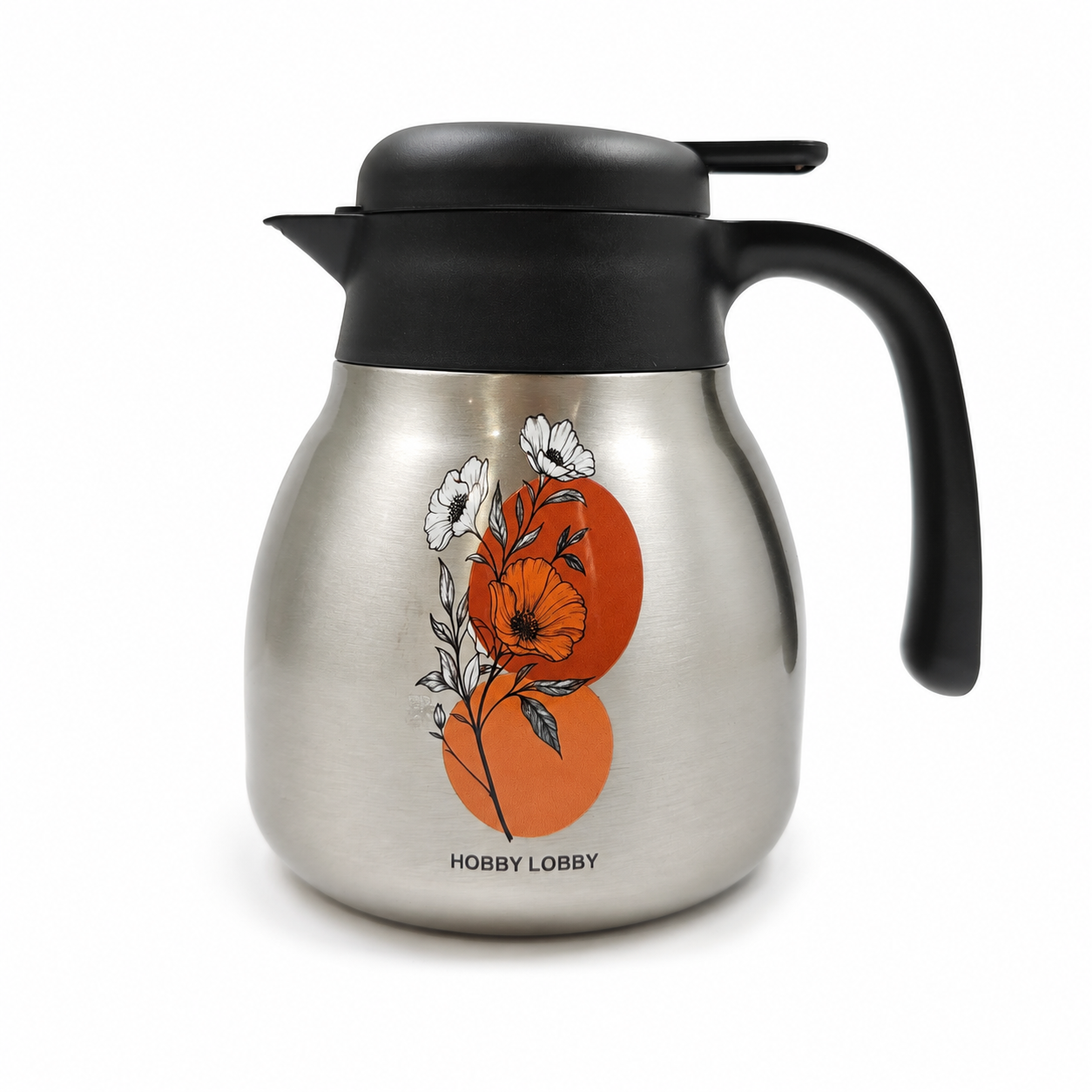 Orange Fruit & Floral Stainless‑Steel