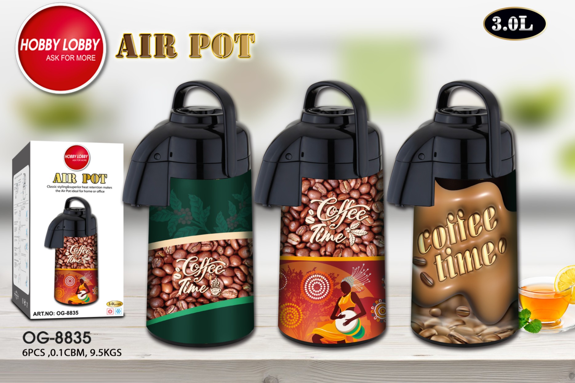Coffee‑Bean Theme Air‑Pressure - alternate view