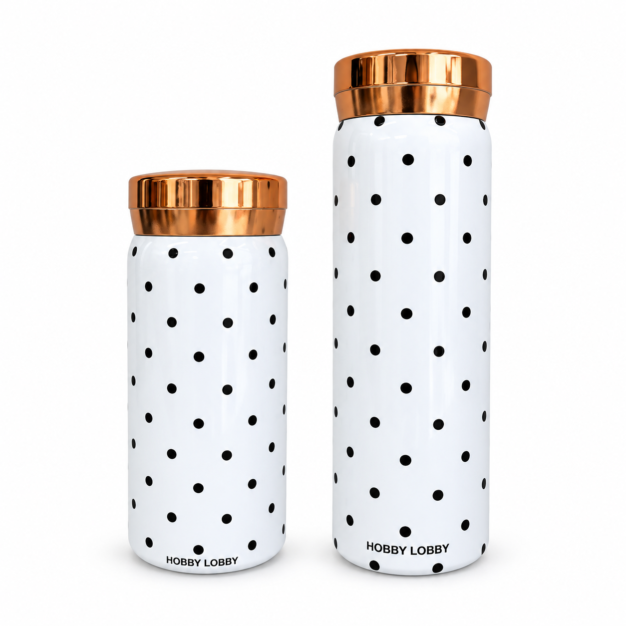Black Polka Dot White