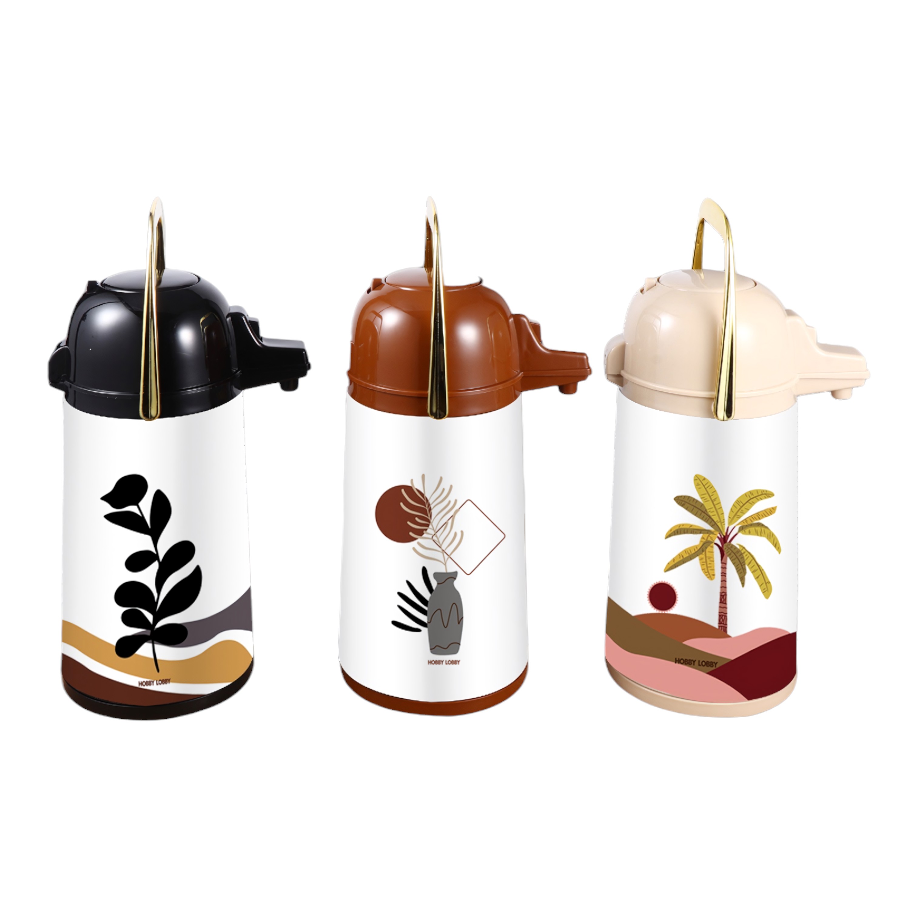 Boho Abstract Botanical Air‑Pressure