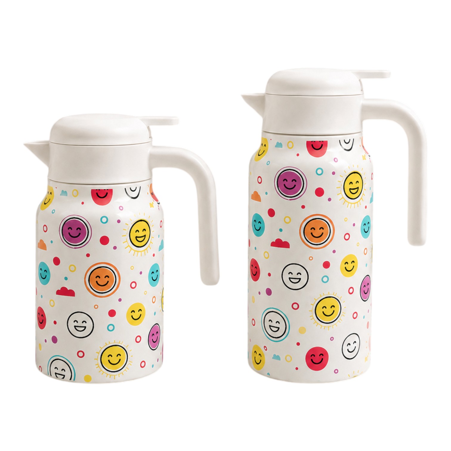 Colorful Smiley Face Sun Print