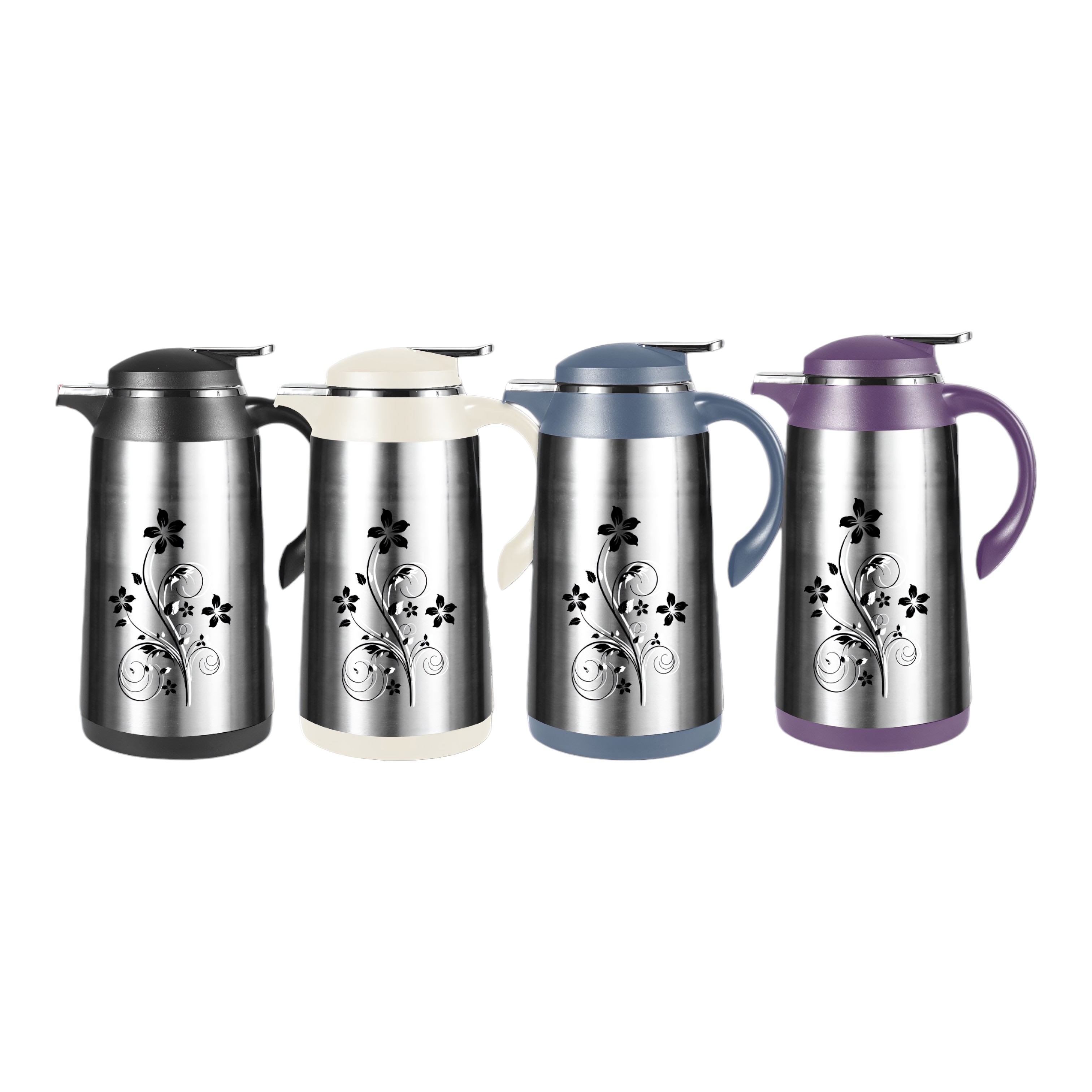 Stainless‑Steel Floral Silhouette